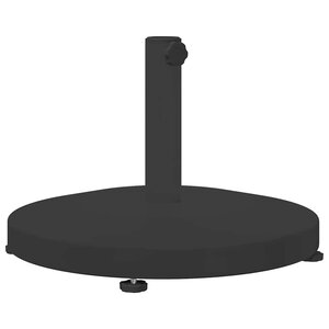vidaXL Base de parasol extérieur Noir 48 x 48 x 32 cm Acier  béton