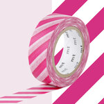 Masking Tape MT rayures fuchsia - stripe magenta