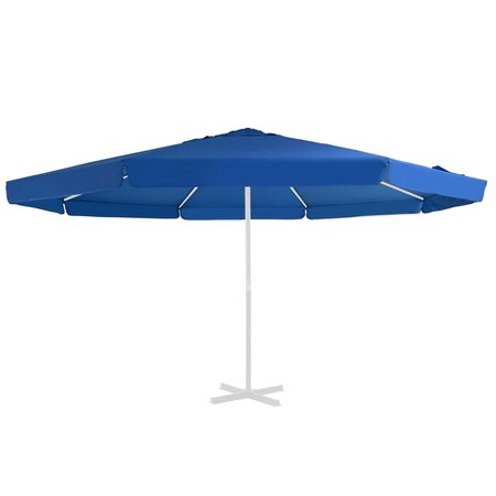 vidaXL Tissu de remplacement pour parasol d'extérieur Bleu azuré 500cm