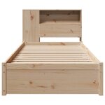 vidaXL Lit bibliothèque sans matelas 90x190 cm bois de pin massif