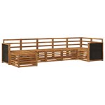 vidaXL Ensemble de canapés d'extérieur 6 pc Naturel