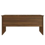 vidaXL Table basse Chêne marron 102x50 5x46 5 cm Bois d'ingénierie