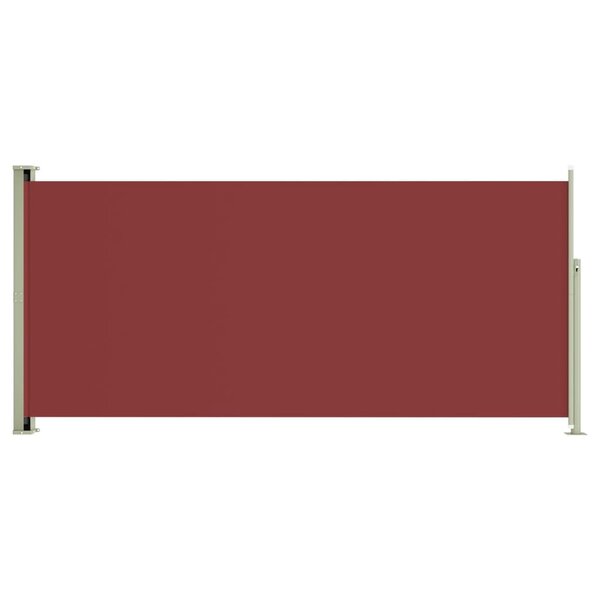 vidaXL Auvent latéral rétractable de patio 140x300 cm Rouge