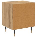 vidaXL Cabinet de chevet avec tiroir chêne artisanal 40 x 35 x 47.5 cm