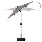 vidaXL Parasol de jardin avec lampes LED 230 x 230 cm Polyester