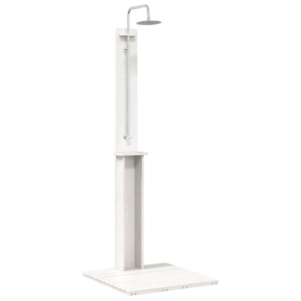 vidaXL Douche d'extérieur 206 cm Blanc