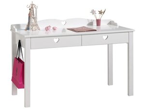 AMORI Bureau laqué blanc