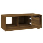 vidaXL Table basse chêne marron 102x50x36 cm bois d'ingénierie