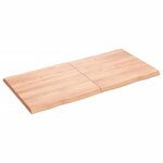 vidaXL Dessus de table bois massif traité bordure assortie