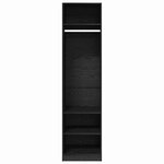 vidaXL Armoire avec stockage Chêne noir Bois d'ingénierie