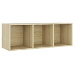 vidaXL Meubles TV 4 Pièces Chêne sonoma 107x35x37 cm Bois d'ingénierie