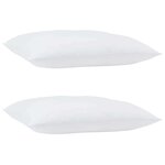 vidaXL Duvet d'hiver avec oreiller 3 Pièces Blanc Microfibre
