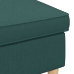 vidaXL Pouf Vert foncé 55 x 35 x 41 cm