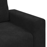 vidaXL Fauteuil noir 60 cm velours