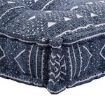 vidaXL Coussin de canapé Impression Indigo 120 x 80 x 12 cm tissu