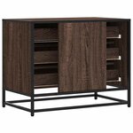 vidaXL Commode chêne marron 70x41x56 cm bois d'ingénierie