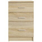 vidaXL Table de chevet Chêne sonoma 40x40x63 cm Bois d’ingénierie