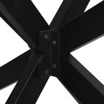 vidaXL Pied de table basse en forme d'araignée noir 98 x 58 x (42-43) cm en acier
