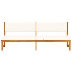 vidaXL Transat 1-personne Marron 200 x 57 x 75cm Bois d'acacia massif