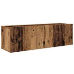 vidaXL Meuble TV mural 4 Pièces Bois Ancien Bois d'ingénierie