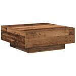 vidaXL Table basse Bois Ancien 80 x 80 x 31 cm