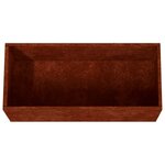 vidaXL Jardinière 62x30x29 cm acier corten