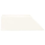 vidaXL Coussin pour les jambes Uni Blanc 68 x 25 x 21 5 cm