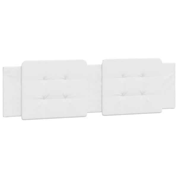 vidaXL Coussin de tête de lit blanc 180 cm similicuir