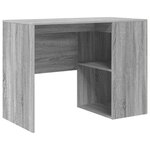 vidaXL Bureau d'angle Sonoma gris 102 x 50 x 75 cm Bois d'ingénierie
