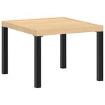 vidaXL Ensemble de banc de jardin avec coussins 5 Pièces noir