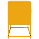 vidaXL Meuble TV jaune moutarde 68x39x60 5 cm acier