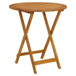 vidaXL Ensemble de bistro 3 Pièces beige polypropylène et bois massif