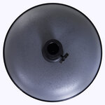 Pied de parasol rond base de lestage parasol Ø 45 x 36H cm poids net 20 Kg ciment PVC gris noir
