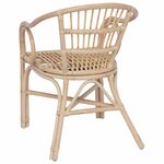 vidaXL Chaise empilable Naturel 58 x 60 x 81 cm Rotin
