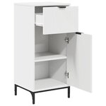vidaXL Ensemble de mobilier de salle de bain avec tiroir 3 Pièces Blanc
