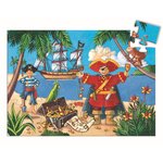 Djeco DJ07220 - Puzzle le pirate et son trésor