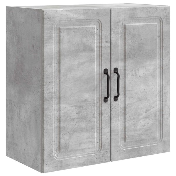 vidaXL Armoire Murale Gris béton 59 x 31 x 60 cm Bois d'ingénierie