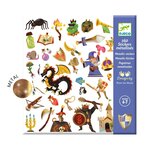 Djeco DJ09277 - Stickers Médiéval fantastique