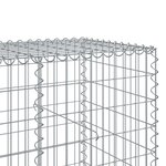 vidaXL Panier gabion avec couvercle 700x100x100 cm fer galvanisé