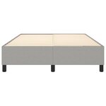 vidaXL Cadre de lit Gris clair 140x190 cm Tissu