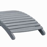 vidaXL Chaise longue Délavage gris Bois d'acacia solide