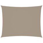 vidaXL Voile de parasol tissu oxford rectangulaire 3x4 m taupe
