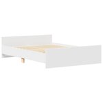 vidaXL Cadre de lit sans matelas blanc 140x200 cm