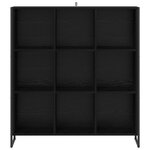 vidaXL Bibliothèque Chêne noir 99 5 x 30 x 108 5 cm Bois d'ingénierie