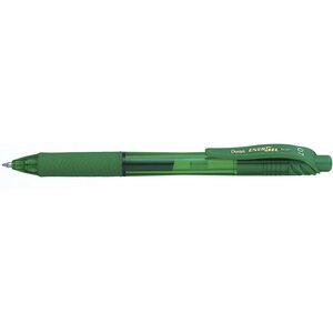 Stylo roller encre gel rétractable energel x bl107 pointe 0 7 mm vert x 12 pentel