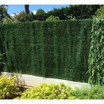 Haie artificielle vert thuyas 127 brins en rouleau europa 1.5 x 3 m (lot de 6)