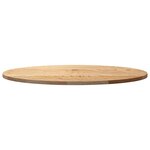 vidaXL Dessus de table 80x40x2 cm bois de chêne massif ovale