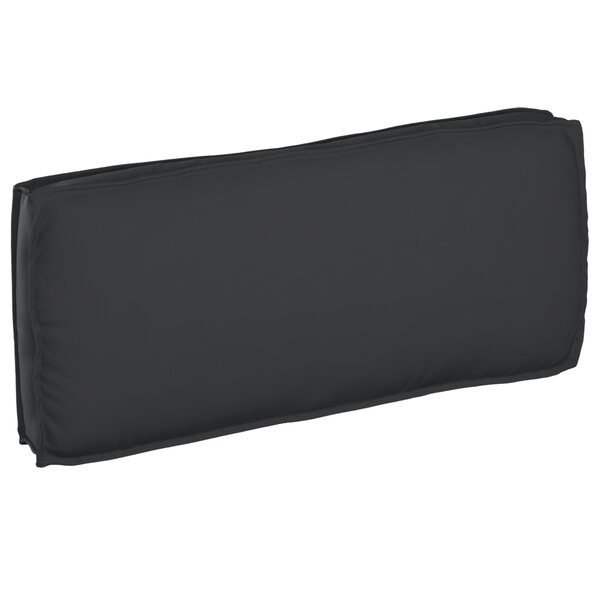 vidaXL Coussin pour assise / dossier de palette Noir 120 x 50 x 12 cm
