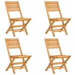 vidaXL Ensemble à manger de jardin 5 Pièces Bois de teck massif