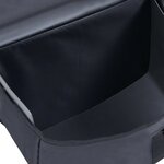 Vidaxl sac de vélo double pour porte-bagages étanche 35 l noir